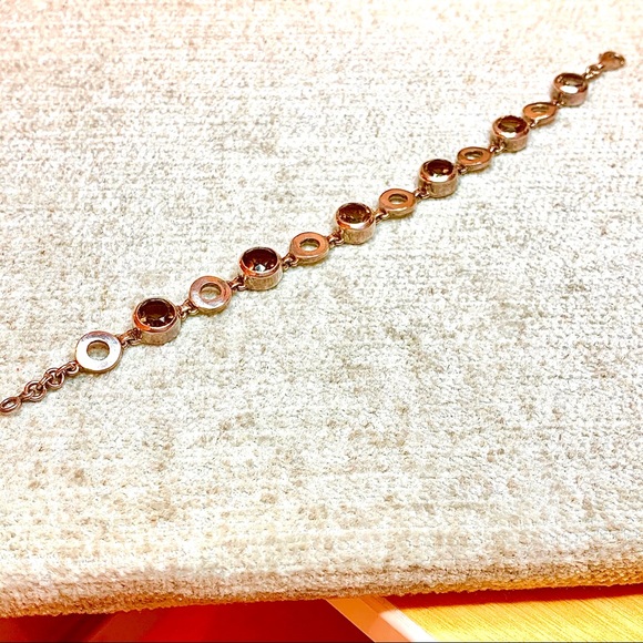 #002 Smoky Quartz 925 Sterling Silver Bracelet - Picture 6 of 6